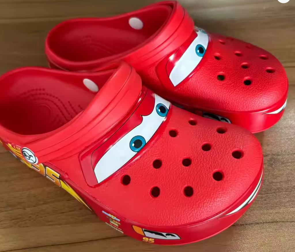Lightning McQueen Crocs Disney Pixar Red Clogs Adult Unisex