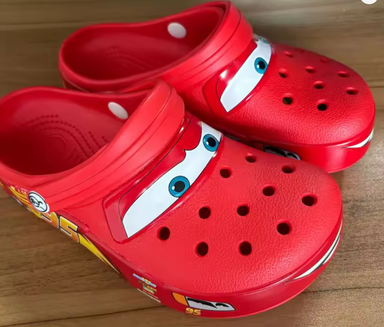 Lightning McQueen Crocs Disney Pixar Red Clogs Adult Unisex