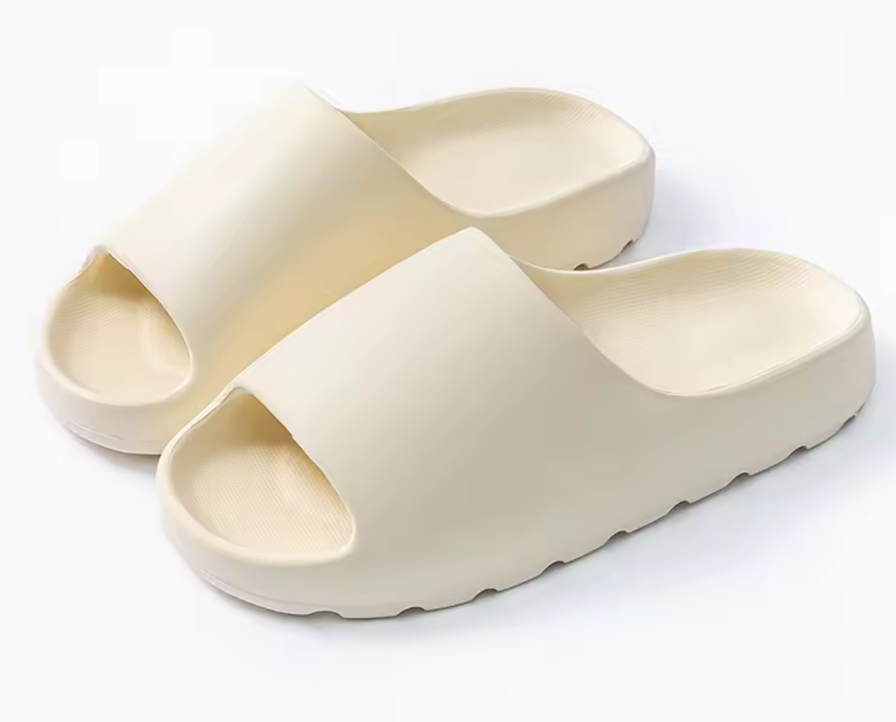 Yeezy Slides Adult Unisex Slip On Sandals White