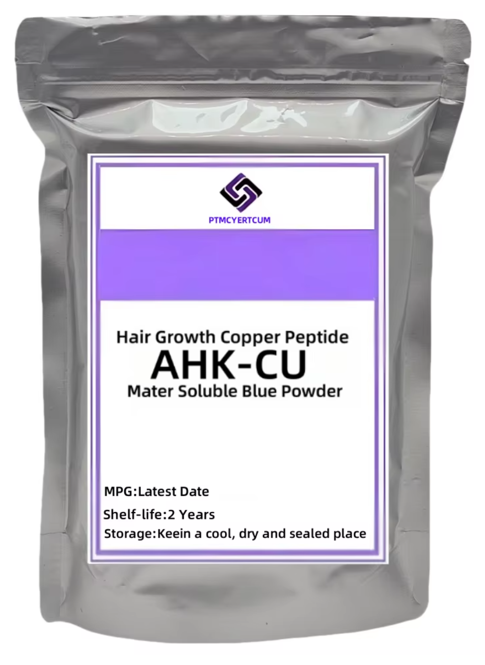 AHK-CU Copper Peptides Aluminum Foil Bag for Hair Growth Powder Inner Pack