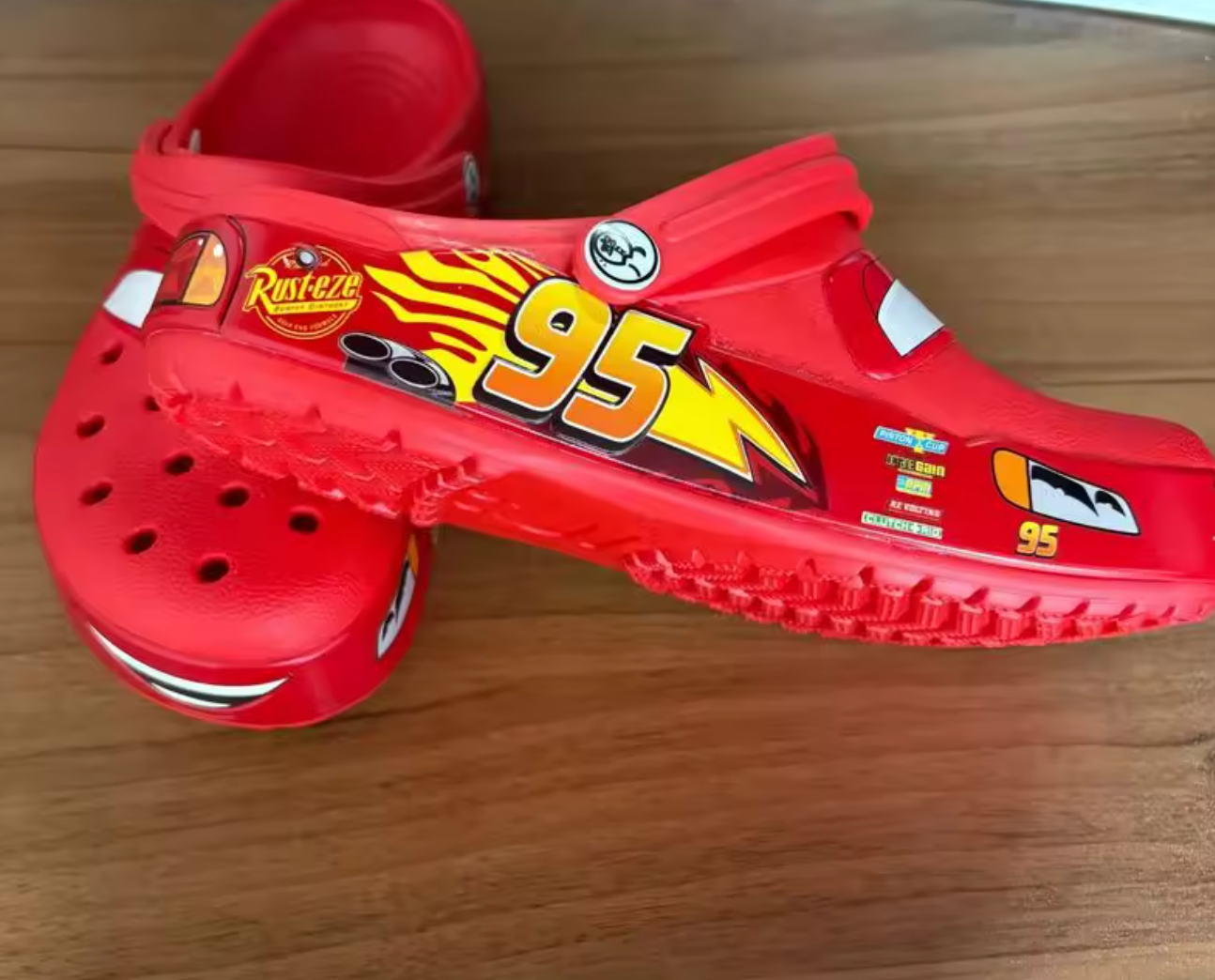 Lightning McQueen Crocs Disney Pixar Red Clogs Adult Unisex