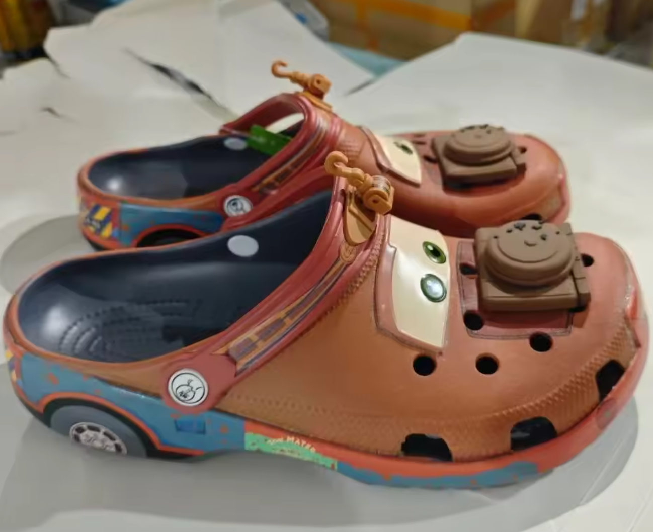Tow Mater Crocs Disney Pixar Brown Clogs Adult Unisex
