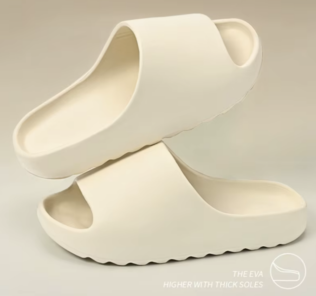 Yeezy Slides Adult Unisex Slip On Sandals White